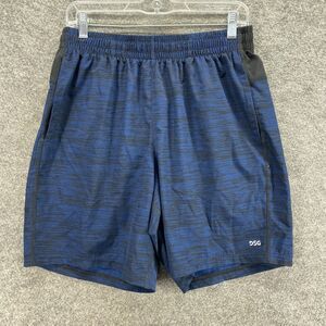 DSD Activewear Shorts Men M Medium Blue High Rise Drawstring Elastic Waist